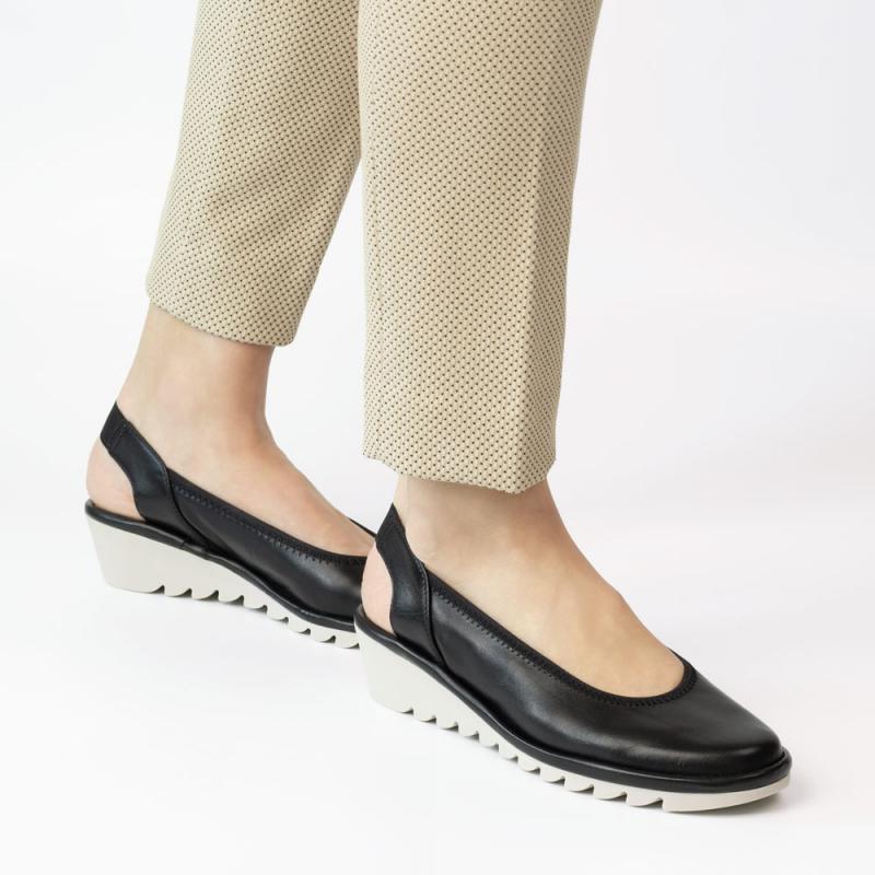 Pantofi dama piele naturala negri The Flexx, model Melenciuch